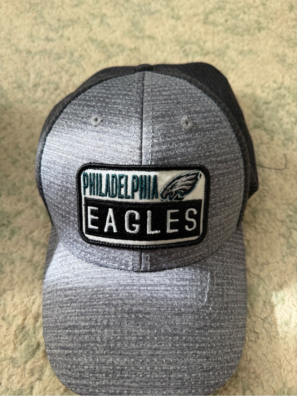 NFL Gray & Black Philadelphia Eagles Patch Hat